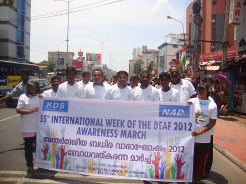 55th International Week of The Deaf Celebrations 2012, Deaf Awareness March