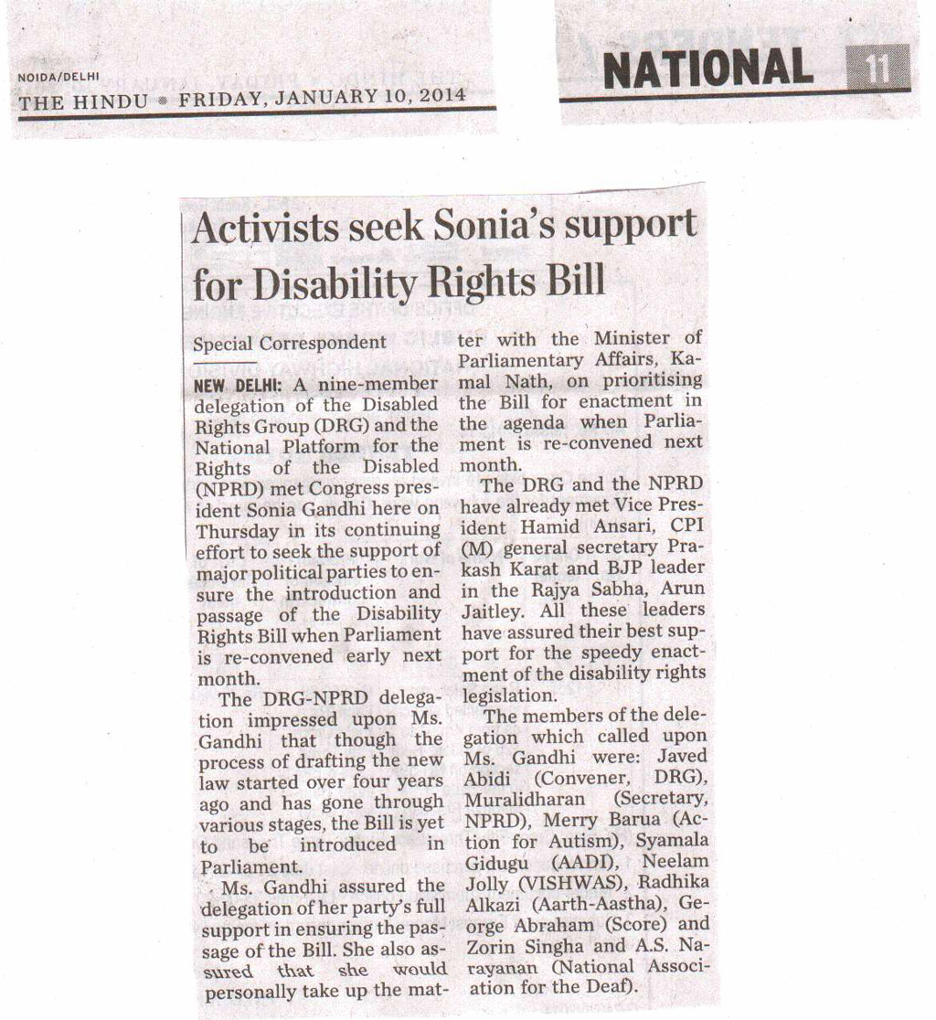 Activists seek Sonia