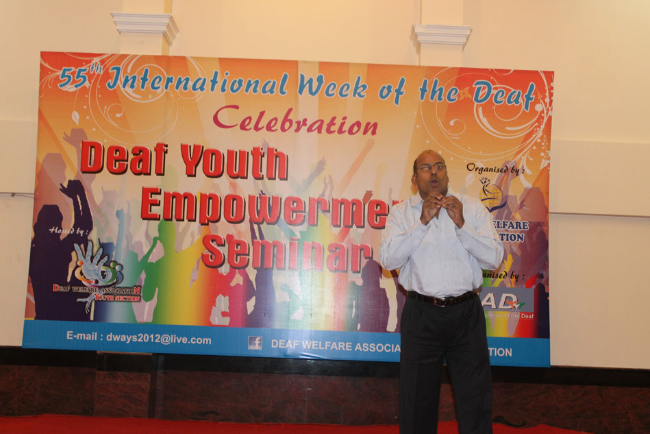 55th International Week of The Deaf Celebrations 2012, Deaf Youth Empowerment 
