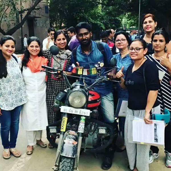 Mr. Shinan P.S from Thrissur, Kerala (Deaf Bike Rider)